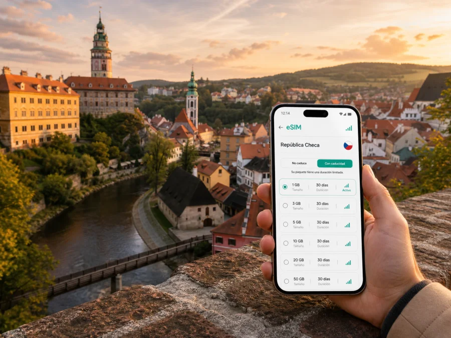 eSIM en Ceský Krumlov: internet y conexión móvil