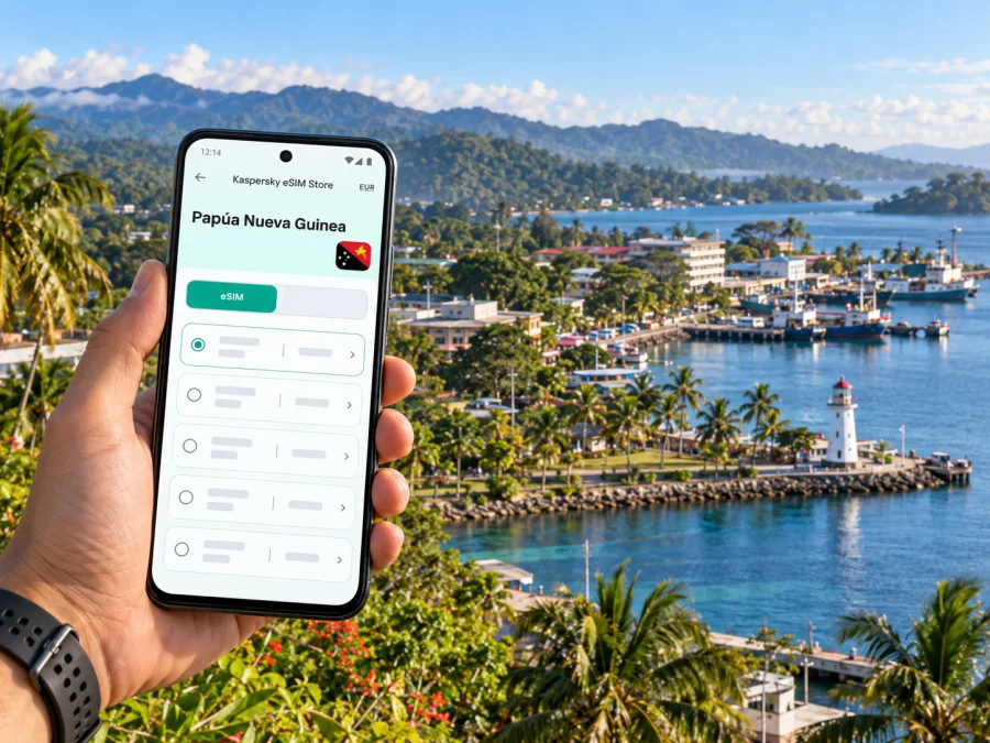 eSIM en Madang: internet móvil en Papúa Nueva Guinea