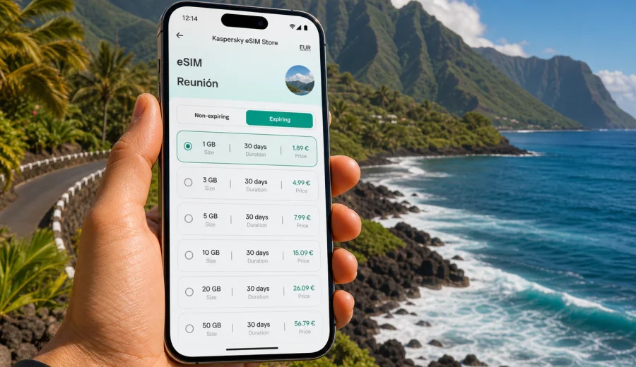 eSIM para Reunión: internet móvil de viaje