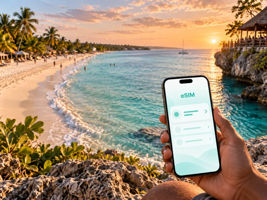 eSIM en Negril: internet móvil en Jamaica