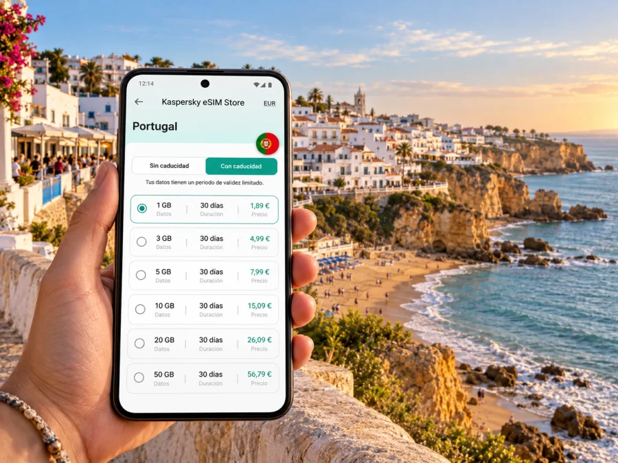 eSIM en Albufeira: internet móvil en Portugal