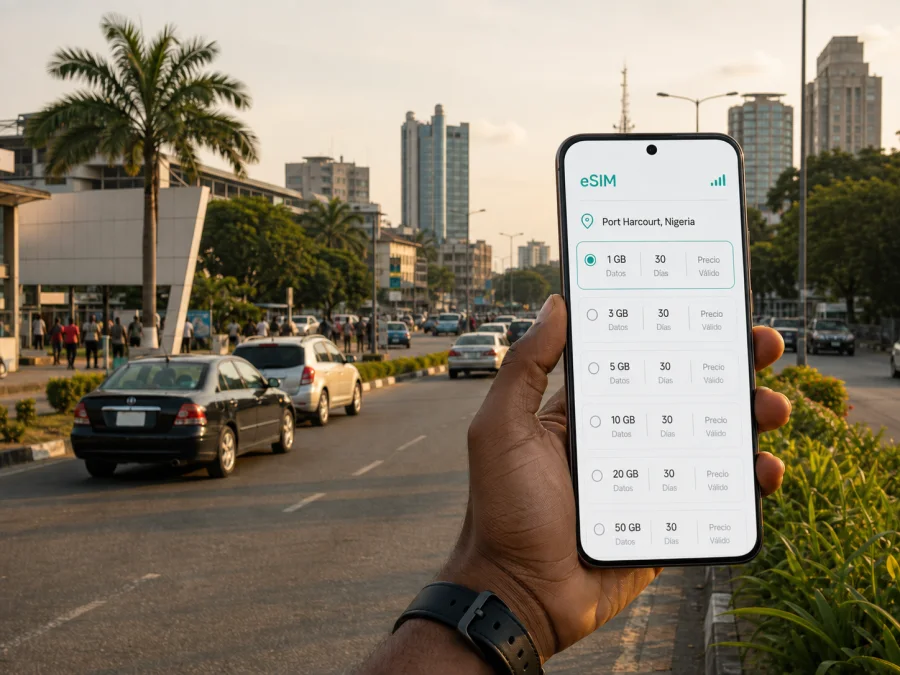 eSIM en Port Harcourt: internet móvil para viajar