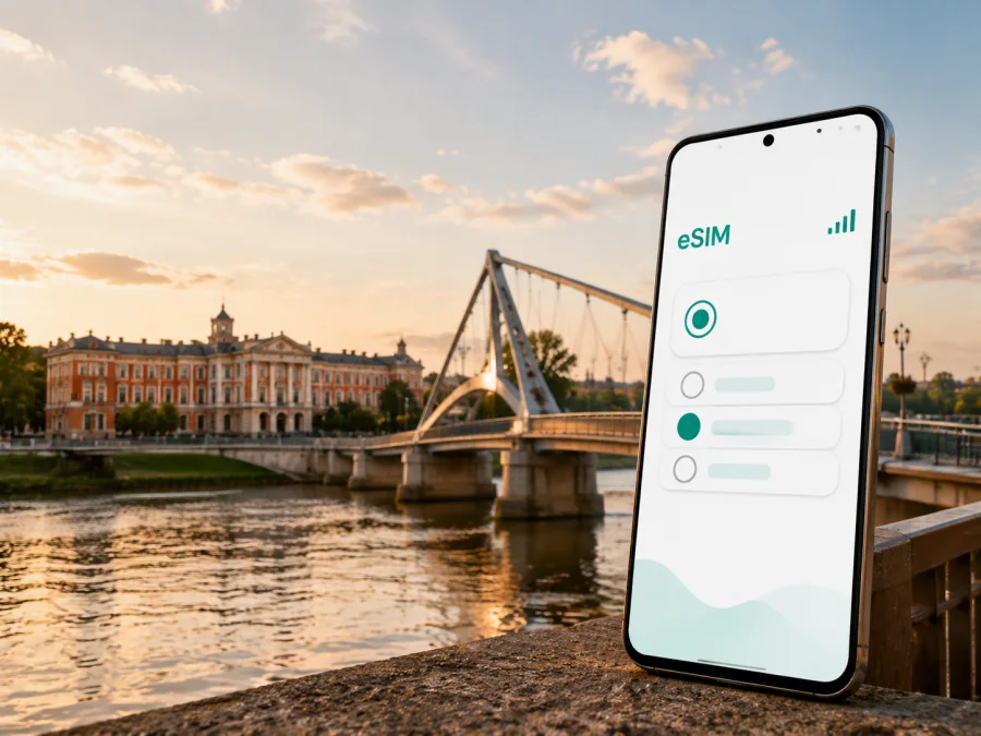 Jelgava: eSIM e internet móvil para viajar