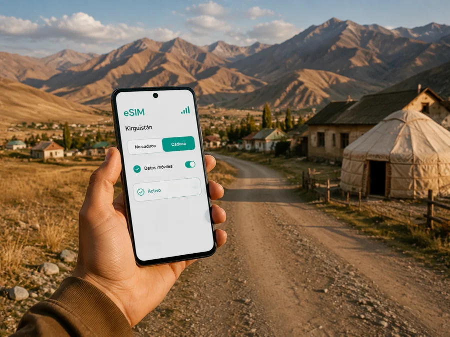 eSIM para Kochkor: internet móvil en Kirguistán