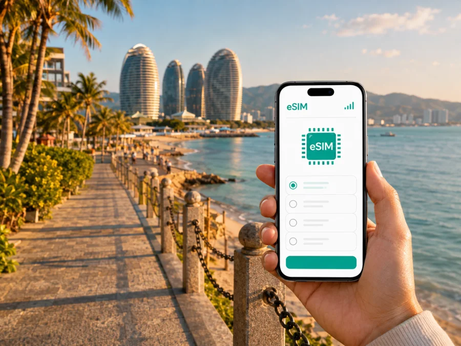 Sanya y eSIM: internet móvil para viajar por China