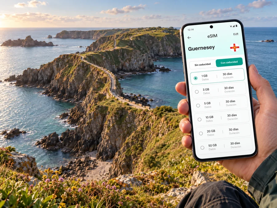 Sark con eSIM: conexión móvil e internet en la isla
