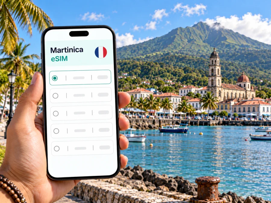 eSIM para Saint-Pierre, Martinica: guía de viaje