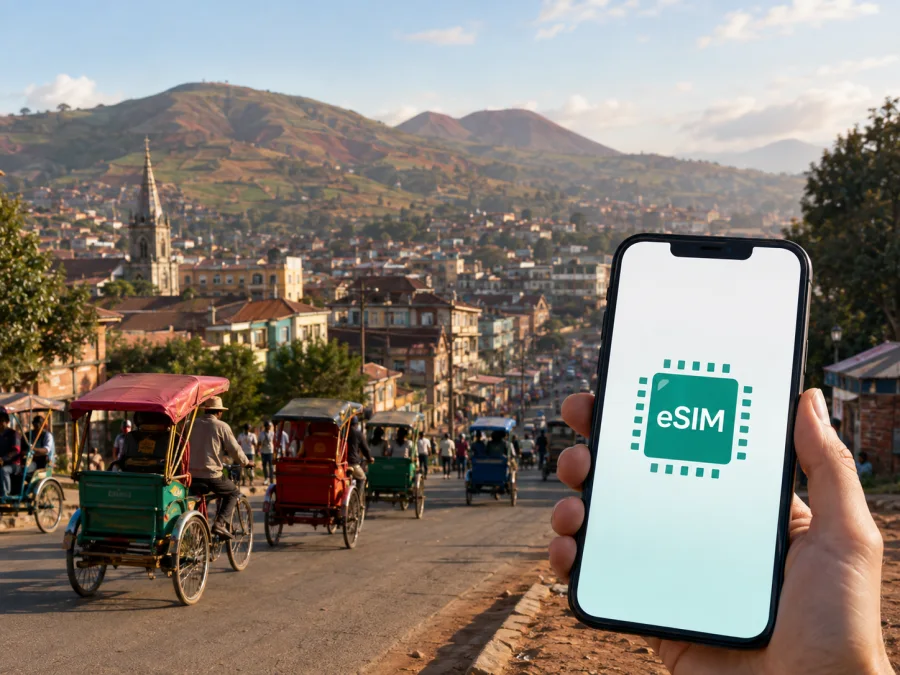eSIM para Antsirabe: internet móvil en Madagascar