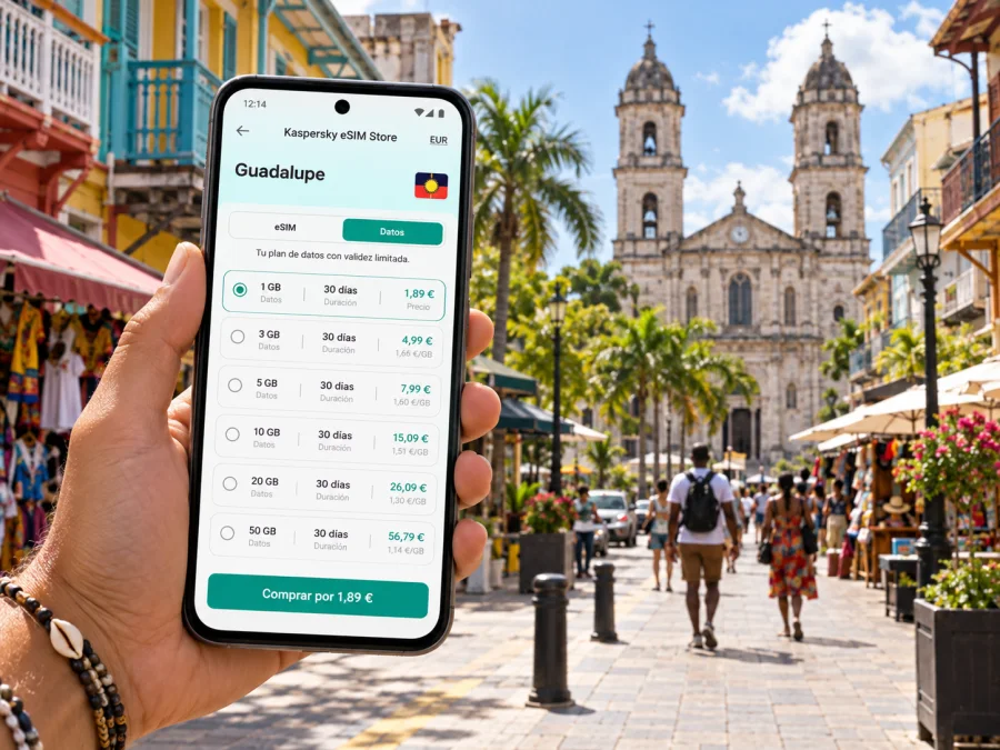 eSIM en Pointe-à-Pitre: internet móvil en Guadalupe