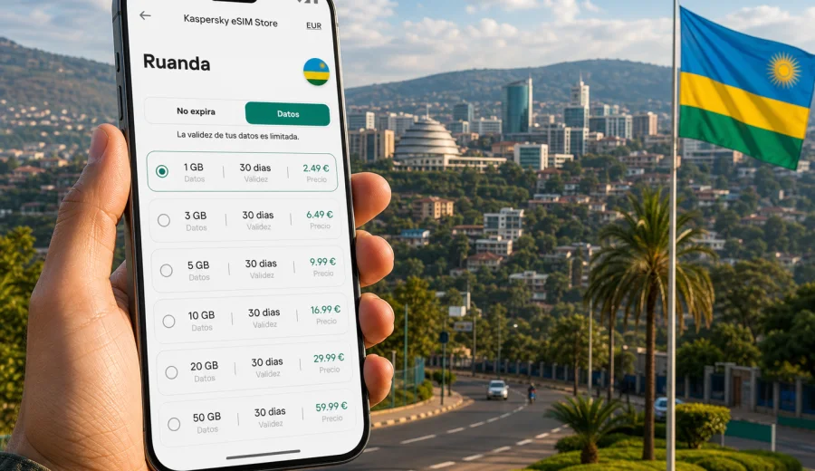 eSIM Ruanda: internet móvil para viajar