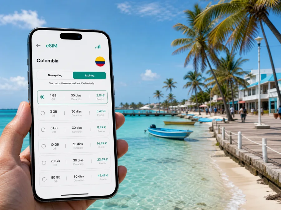 eSIM en San Andrés: internet móvil de viaje