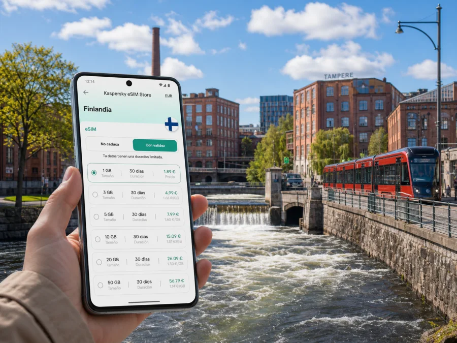 eSIM en Tampere: internet móvil para viajar