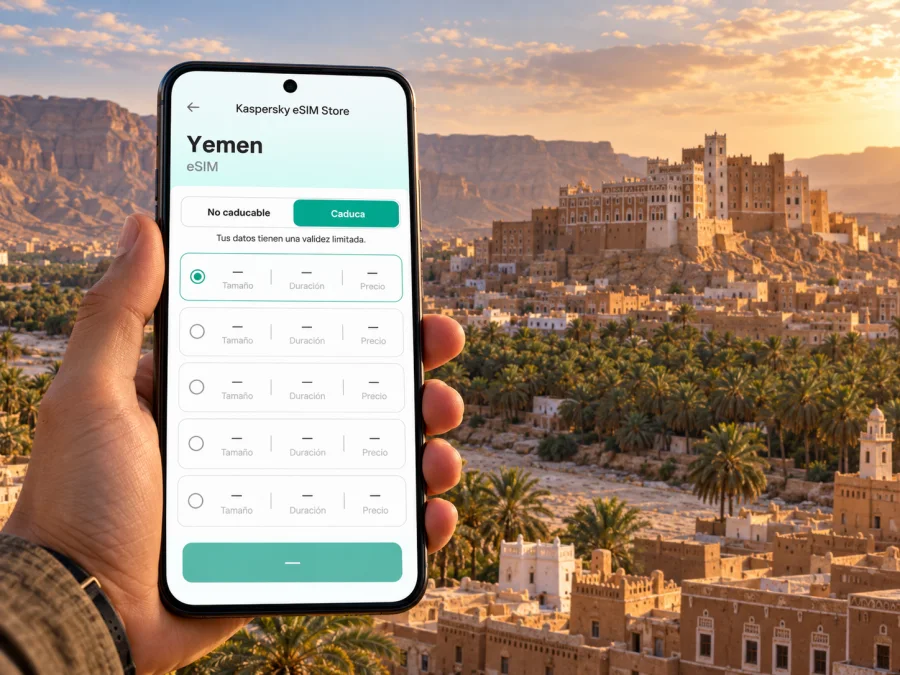Seiyun: eSIM, internet y conexión móvil en Yemen