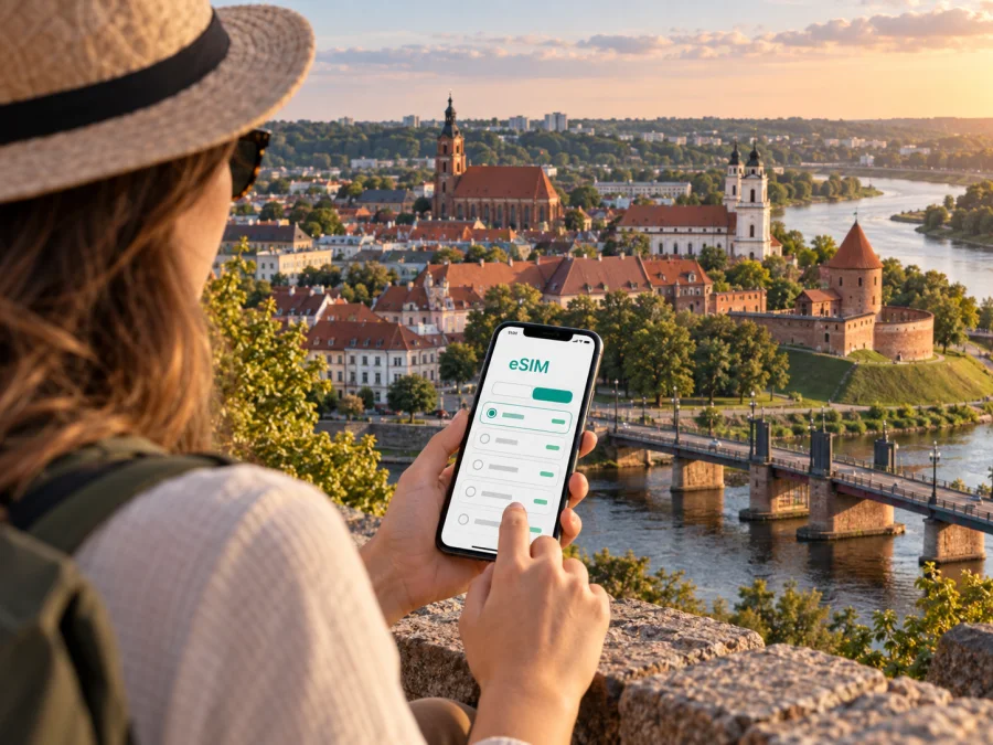eSIM en Kaunas: conexión móvil e internet