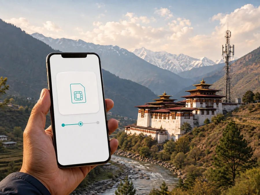 B-Mobile eSIM en Bután: guía para viajeros
