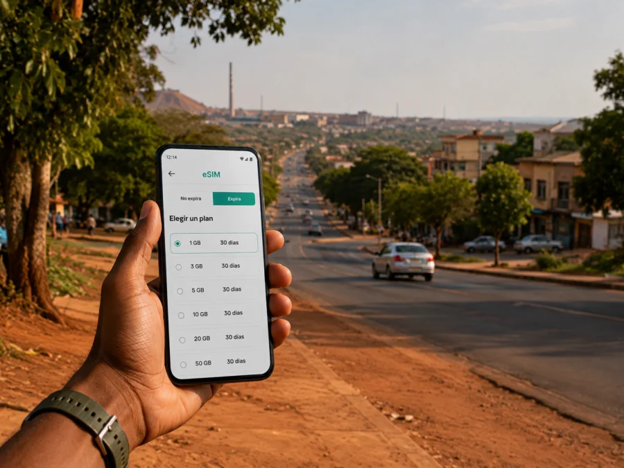 eSIM en Chingola: internet móvil para su viaje