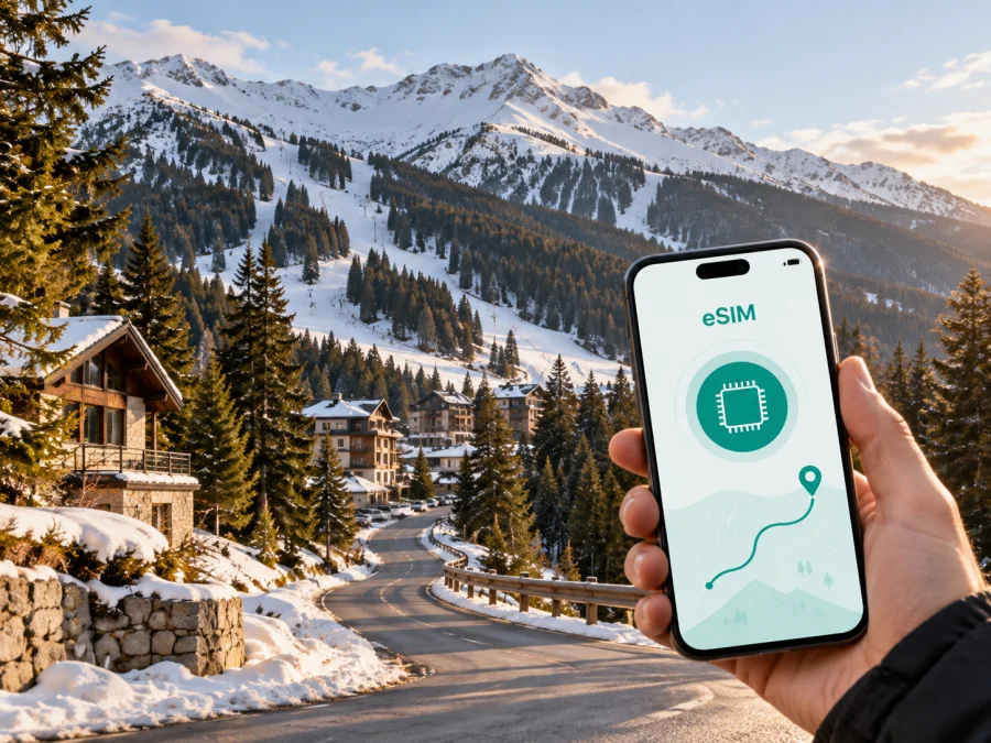 eSIM para Brezovica: internet móvil en Kosovo