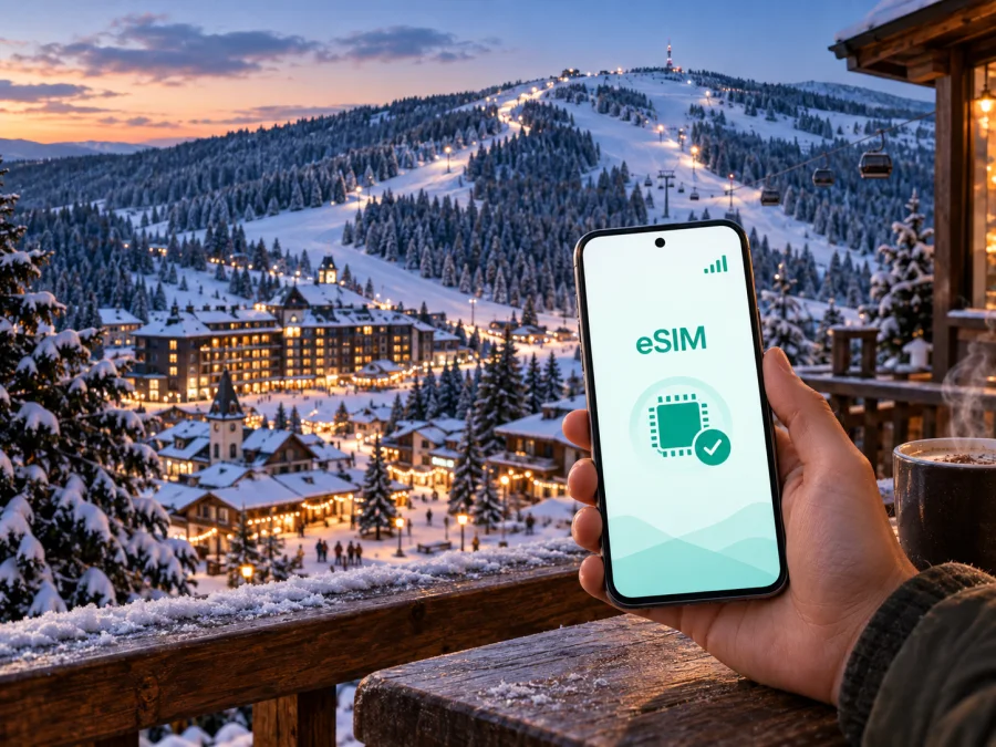 eSIM para Kopaonik: internet móvil en Serbia