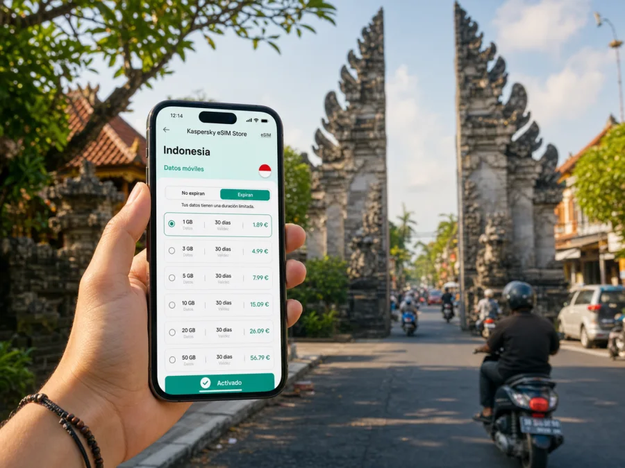 eSIM en Denpasar: internet móvil para viajar