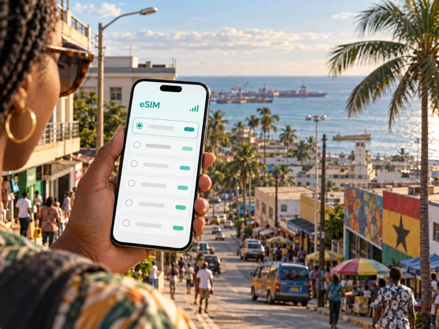 eSIM en Takoradi: internet y conexión móvil