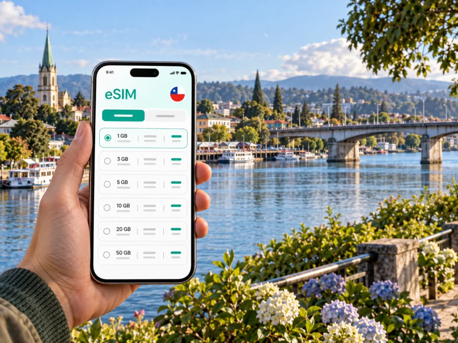 eSIM para Valdivia: internet móvil en tu viaje