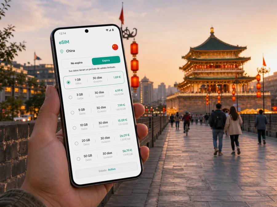 eSIM en Xi'an: conexión móvil e internet