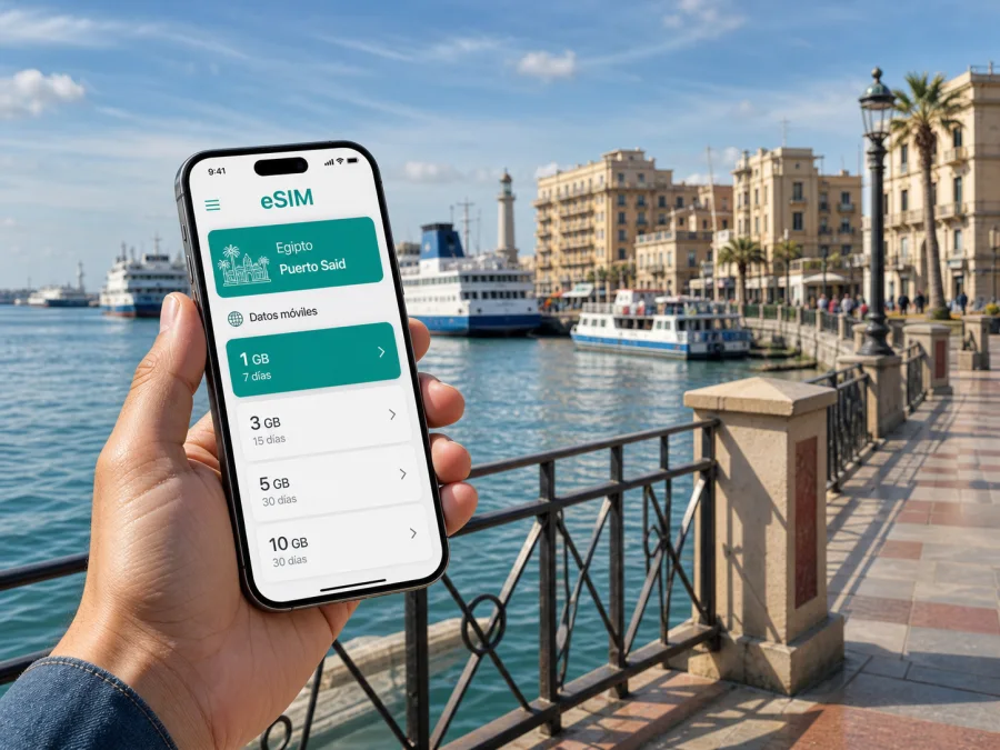 eSIM en Puerto Said: internet móvil para viajar
