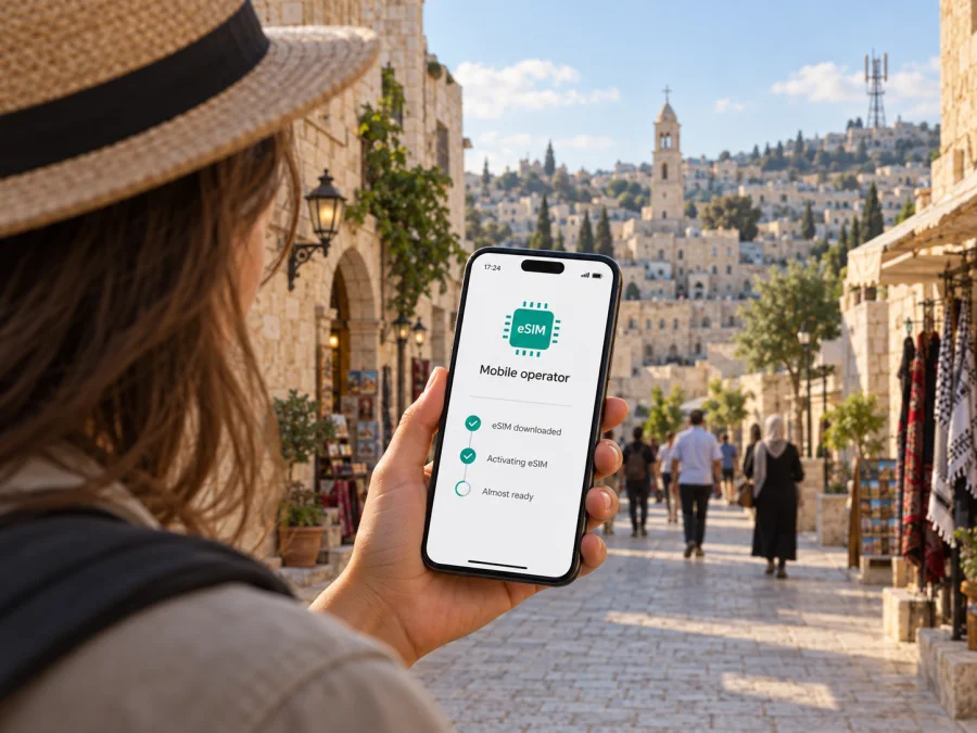 Ooredoo eSIM en Palestina: activación y viaje