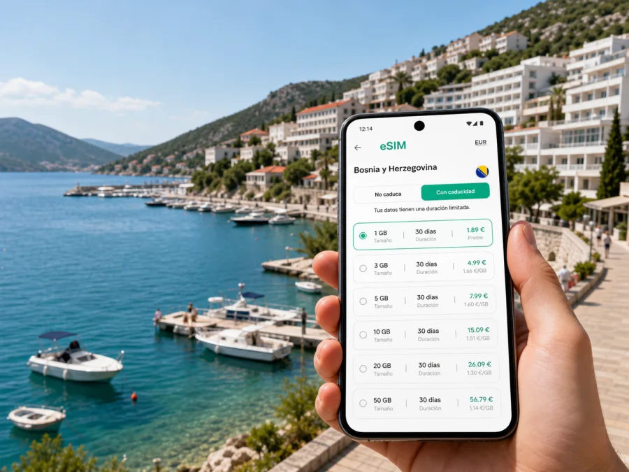 eSIM en Neum: internet móvil para viajar