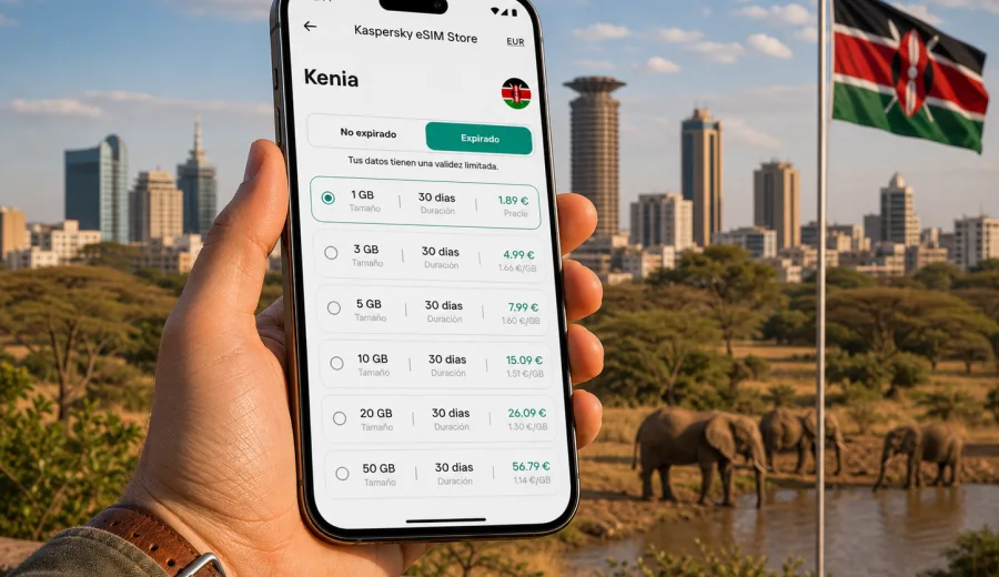 eSIM Kenia: internet móvil para viajar