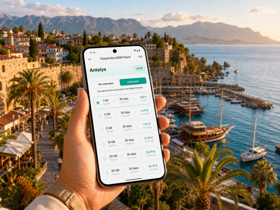 eSIM en Antalya: internet móvil para viajar