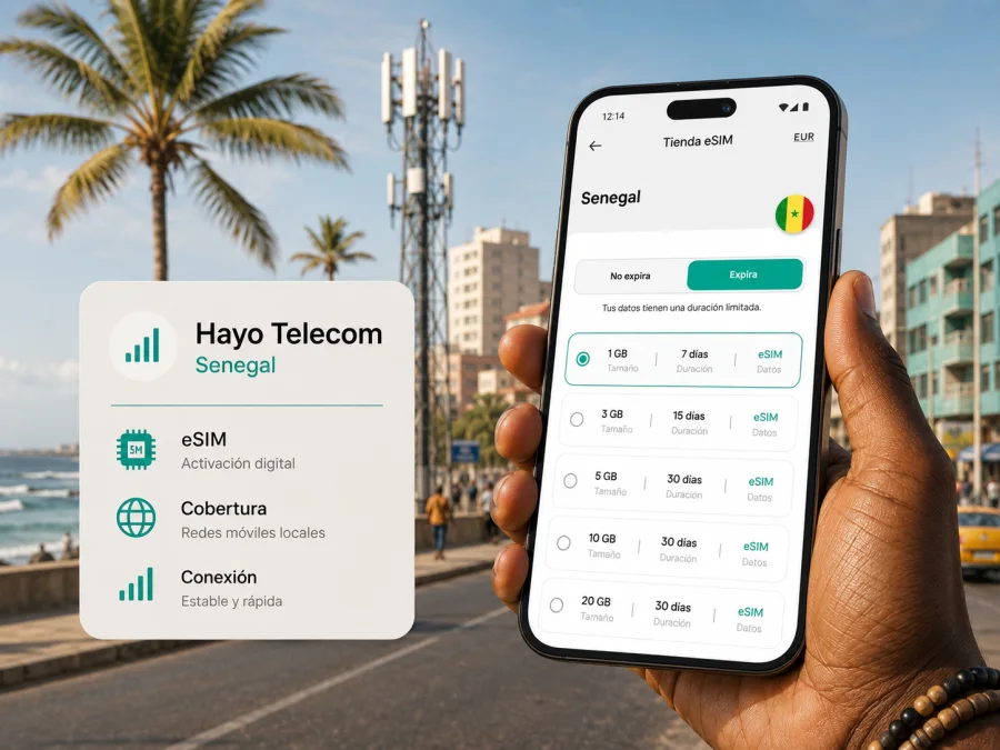 Hayo Telecom eSIM en Senegal: qué comprobar