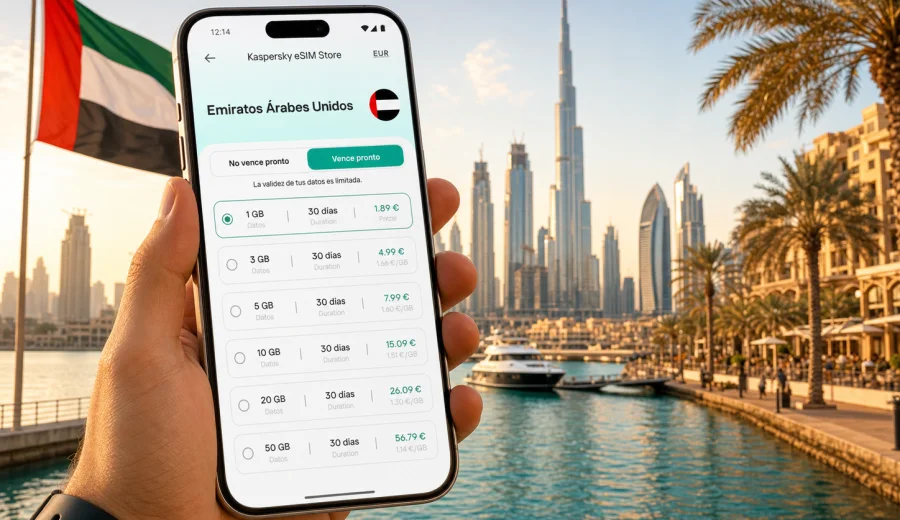 eSIM Emiratos Árabes Unidos: internet móvil