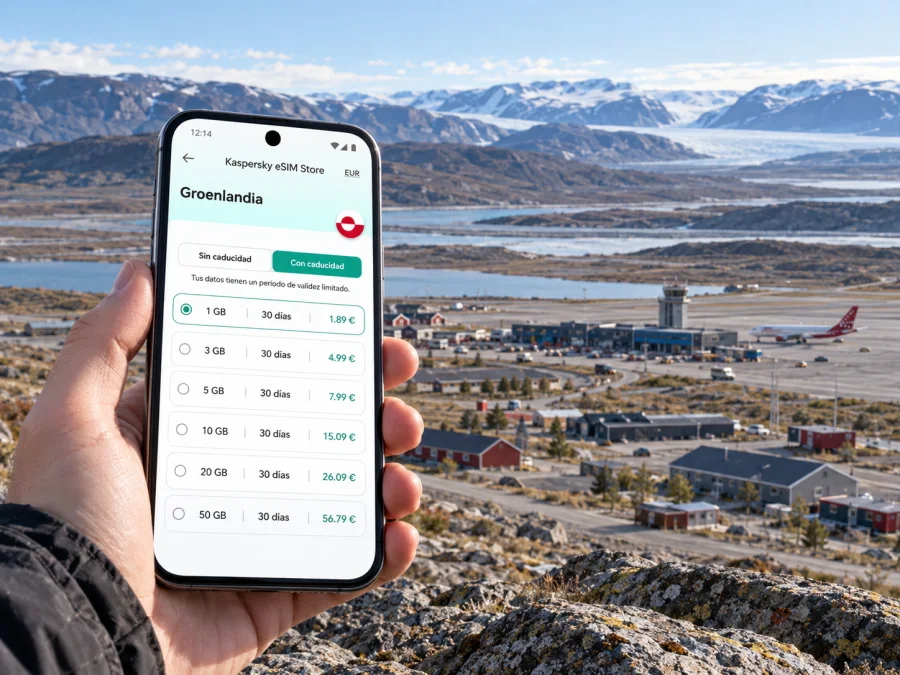 eSIM en Kangerlussuaq: conexión e internet en Groenlandia