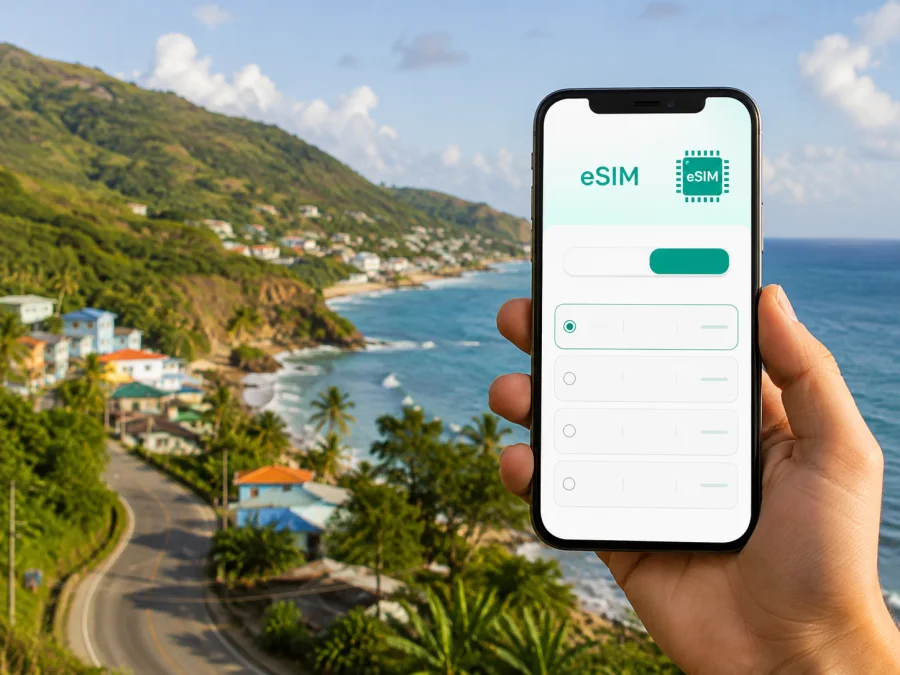 eSIM para Dennery: internet móvil en Santa Lucía
