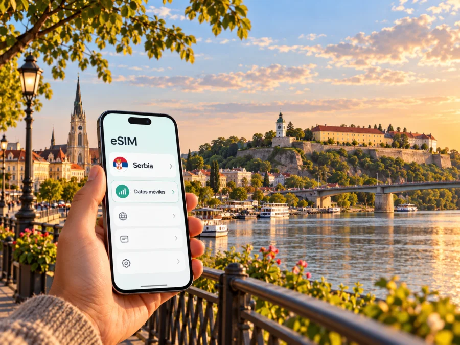 eSIM para Novi Sad: datos móviles en Serbia