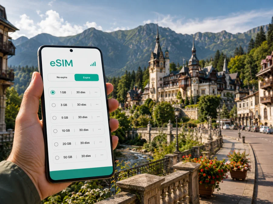 eSIM para Sinaia: internet móvil en Rumania