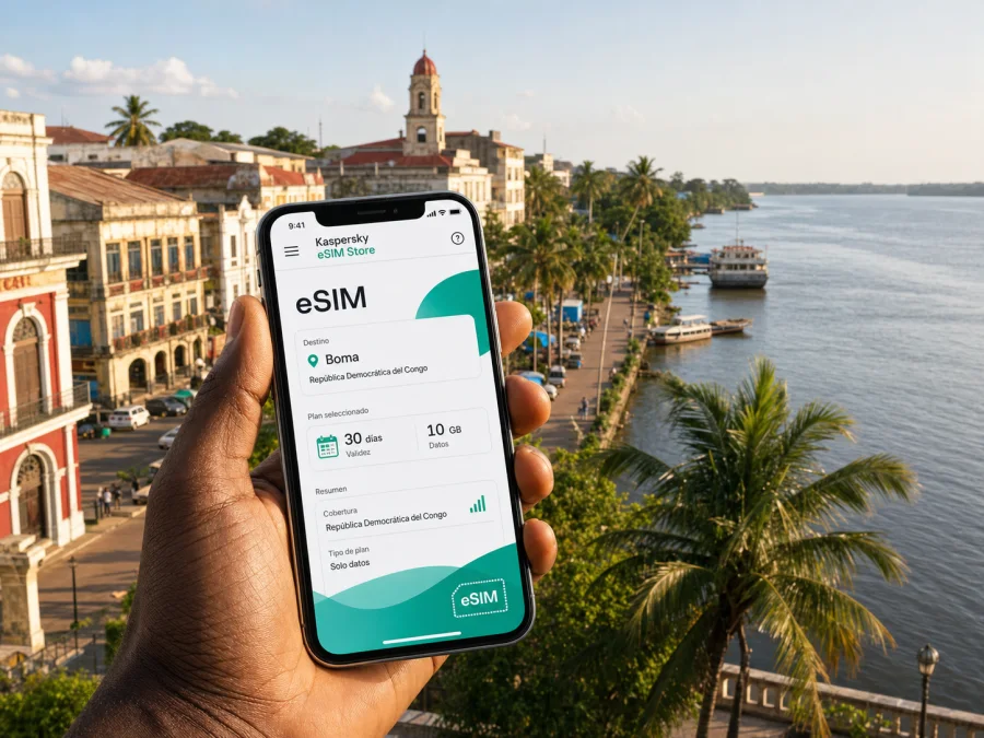 eSIM en Boma: internet móvil para viajar