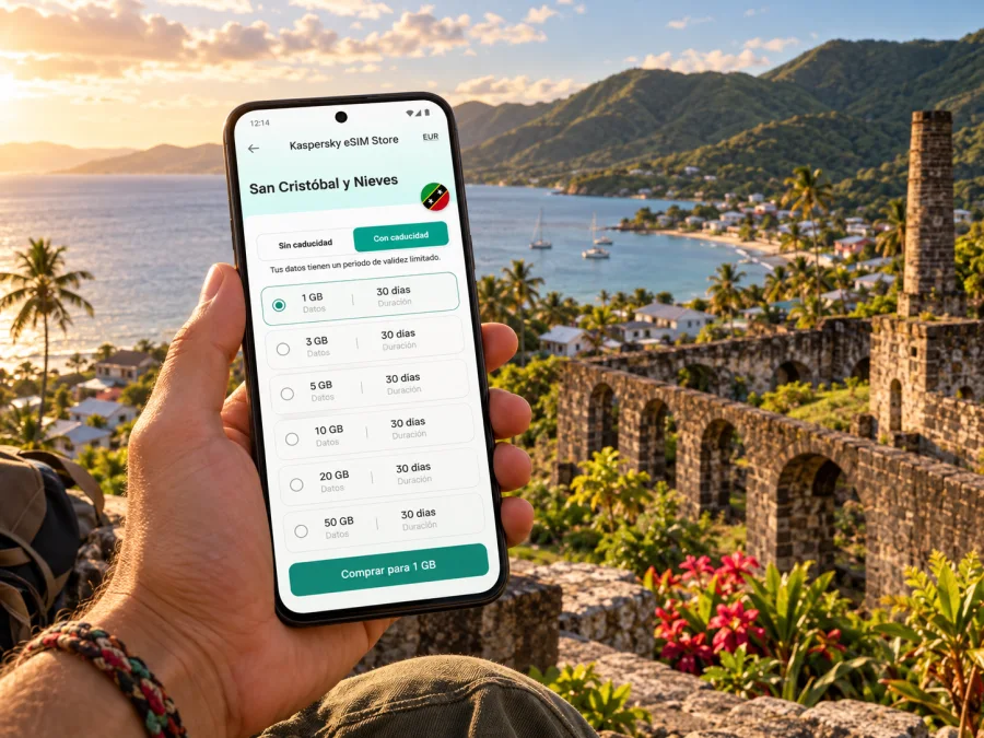 eSIM para Old Road Town: internet en San Cristóbal