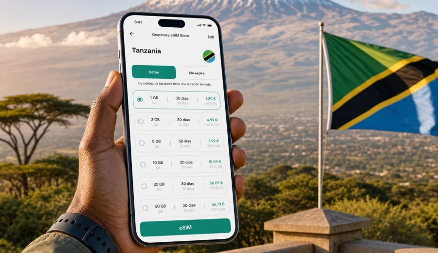 eSIM Tanzania: internet móvil para viajar