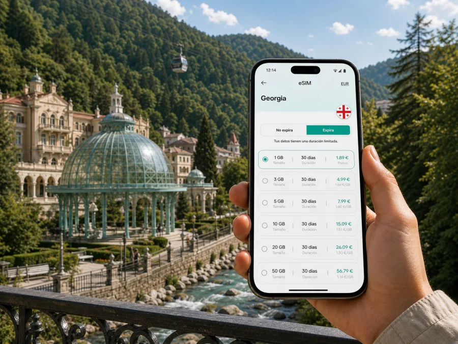 eSIM en Borjomi: internet móvil para viajar