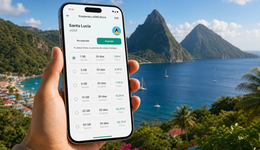 eSIM para Santa Lucía: internet móvil
