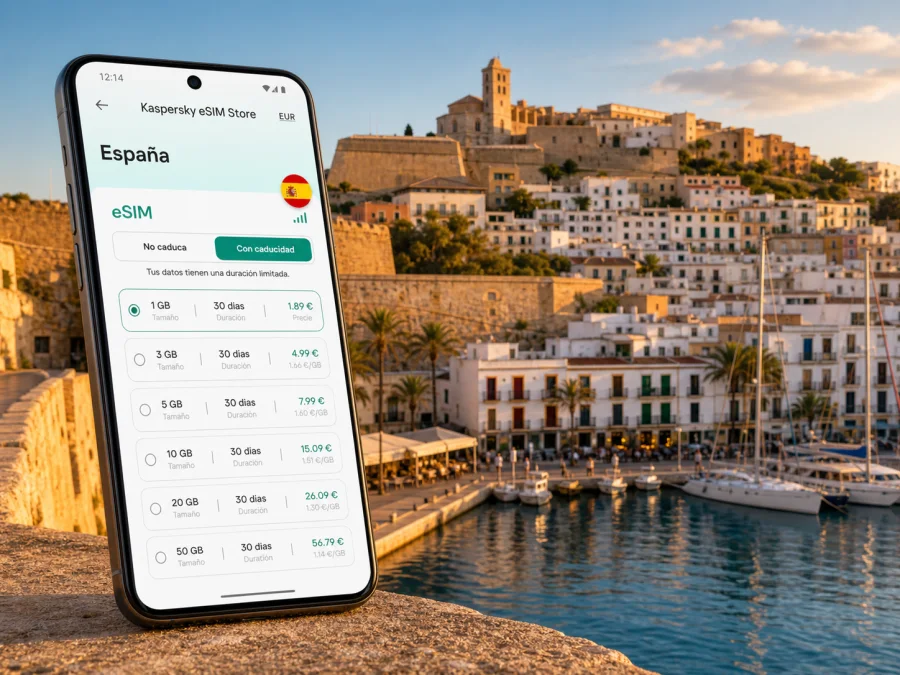 eSIM en Ibiza ciudad: internet móvil para viajar
