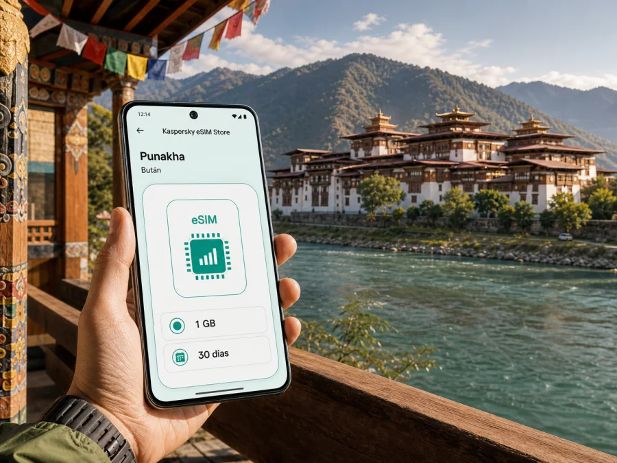 eSIM en Punakha: internet móvil para viajar
