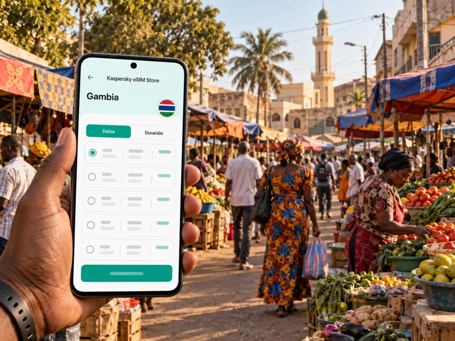eSIM en Serekunda: internet móvil en la Gambia