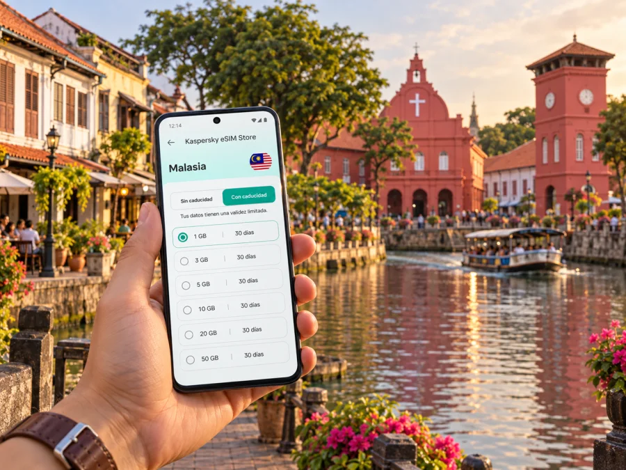 eSIM para Melaka: internet móvil en Malasia