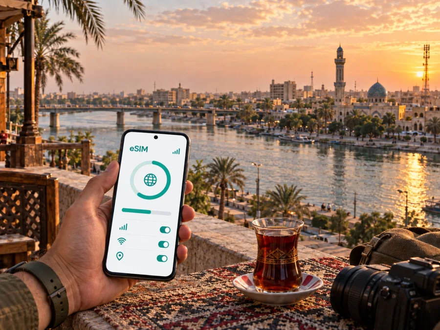 eSIM en Nasiriya: internet móvil para viajar por Irak