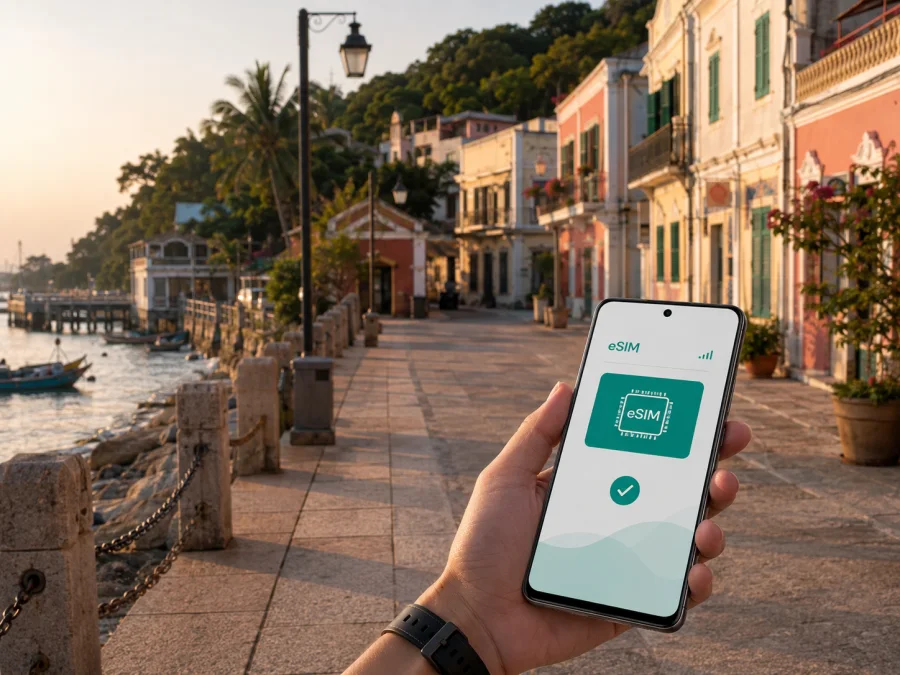 eSIM en Coloane Village: internet móvil en Macao