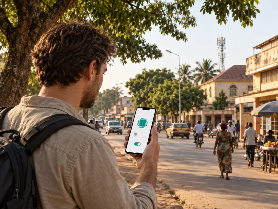 azur eSIM en la República Centroafricana: qué verificar
