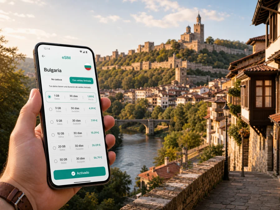eSIM en Veliko Tarnovo: internet para viajar